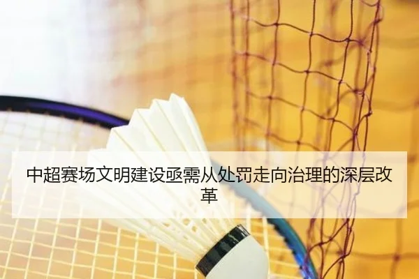 中超赛场文明建设亟需从处罚走向治理的深层改革